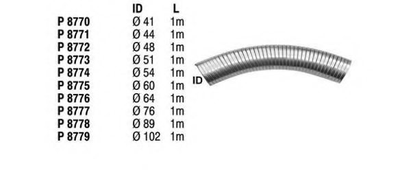 FENNO P8779 Flex Hose, exhaust system